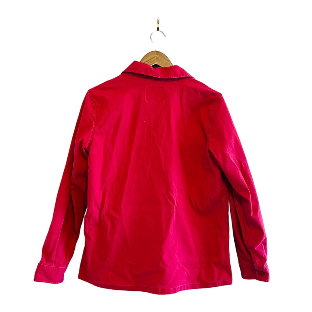 Light Weight Raspberry Red Denim Jacket - image 2